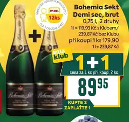 Billa Bohemia Sekt Demi sec, brut nabídka