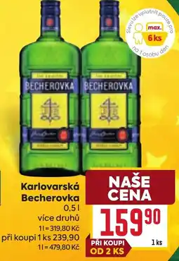 Billa Karlovarská Becherovka nabídka