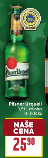 Billa Pilsner Urquell nabídka