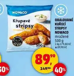 Penny Market OBALOVANÉ KUŘECÍ STRIPSY NOWACO, 500 g nabídka