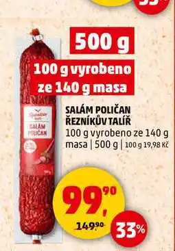Penny Market SALÁM POLIČAN ŘEZNÍKŮV TALÍŘ, 500 g nabídka