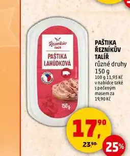 Penny Market PAŠTIKA ŘEZNÍKŮV TALÍŘ, 150 g nabídka