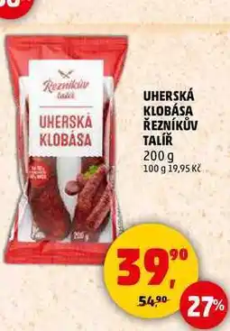 Penny Market UHERSKÁ KLOBÁSA ŘEZNÍKŮV TALÍŘ, 200 g nabídka