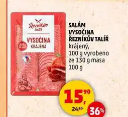 Penny Market SALÁM VYSOČINA ŘEZNÍKŮV TALÍŘ, 100 g nabídka