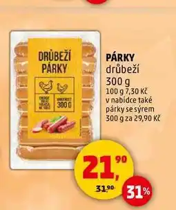 Penny Market PÁRKY drůbeží, 300 g nabídka