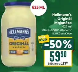 Billa HELLMANN'S Originál Majonéza nabídka
