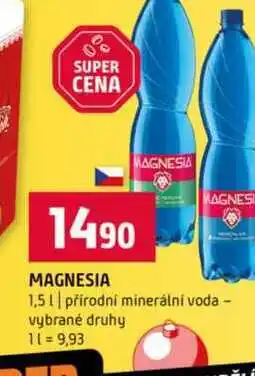 Terno MAGNESIA 1,5l přírodní minerální voda vybrané druhy nabídka