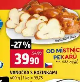 Terno VÁNOČKA S ROZINKAMI 400 g nabídka