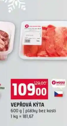 Terno VEPŘOVÁ KÝTA 600 g plátky bez kosti nabídka