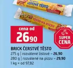 Terno BRICK ČERSTVÉ TĚSTO 275 g rozválené listové nabídka
