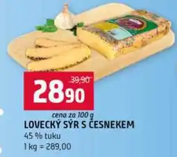 Terno LOVECKÝ SÝR S ČESNEKEM 45% tuku 100g nabídka