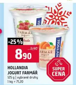 Terno HOLLANDIA JOGURT FARMÁŘ 125 g vybrané druhy nabídka