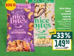 Billa Nice Bites Kešu pražené solené, natural nabídka