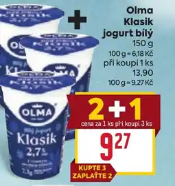 Billa OLMA Klasik jogurt bílý nabídka