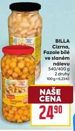 Billa BILLA Cizrna, Fazole bílé ve slaném nálevu nabídka