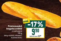 Billa Francouzská bageta světlá nabídka