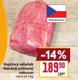 Billa Vepřový váleček falešná svíčková vakuum nabídka