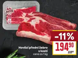 Billa Hovězí přední žebro s kostí nabídka