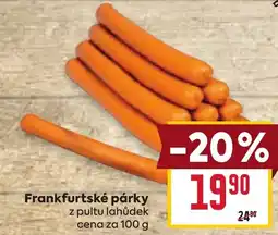 Billa Frankfurtské párky nabídka