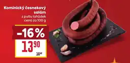 Billa Kominický česnekový salám nabídka