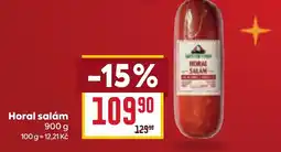 Billa Horal salám nabídka