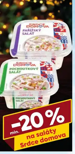 Billa Na saláty Srdce domova nabídka