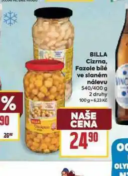 Billa Billa fazole bílé nabídka