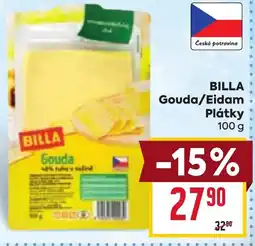 Billa BILLA Gouda/Eidam Plátky nabídka