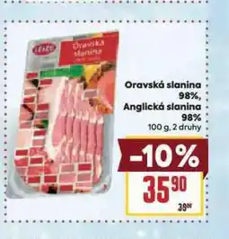 Billa Anglická slanina nabídka