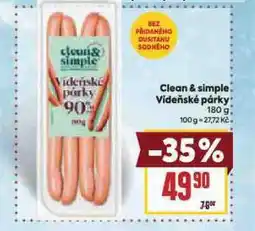 Billa Vídeňské párky nabídka