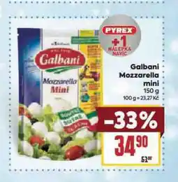 Billa Galbani mozzarella nabídka