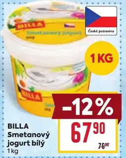 Billa BILLA Smetanový jogurt bílý nabídka