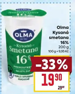 Billa OLMA Kysaná smetana 16% nabídka
