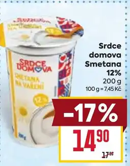 Billa Srdce domova Smetana 12% nabídka