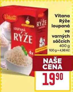 Billa Vitana Rýže loupaná ve varných sáčcích nabídka