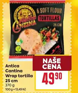 Billa Antica Cantina Wrap tortilla 25 cm nabídka