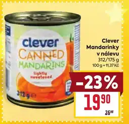 Billa Clever Mandarinky v nálevu nabídka