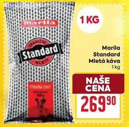 Billa Marila Standard Mletá káva nabídka