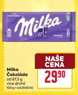 Billa Milka Čokoláda nabídka