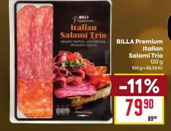 Billa BILLA Premium Italian Salami Trio nabídka