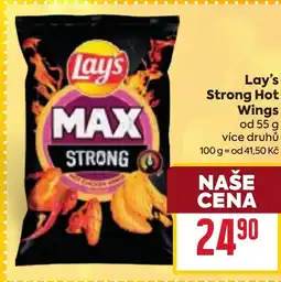 Billa Lay's Strong Hot Wings nabídka