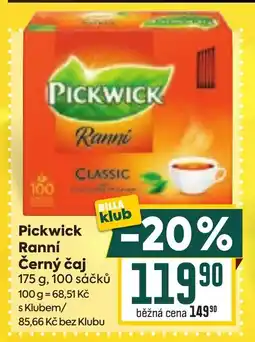 Billa Pickwick Ranní Černý čaj nabídka