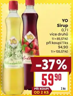 Billa YO Sirup nabídka