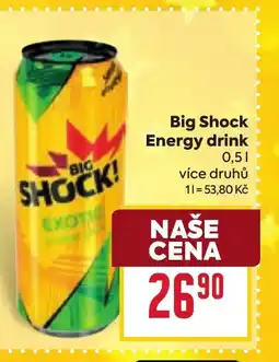 Billa Big Shock Energy drink nabídka