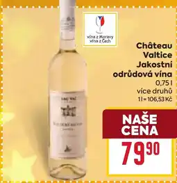Billa Château Valtice Jakostní odrůdová vína nabídka