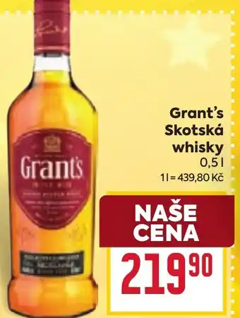Billa Grant's Skotská whisky nabídka