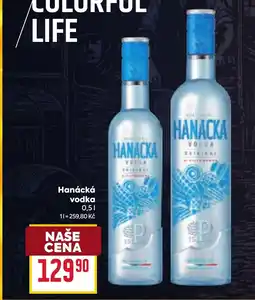 Billa Hanácká vodka nabídka