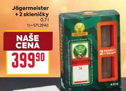 Billa Jägermeister + 2 skleničky nabídka