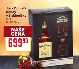 Billa Jack Daniel's Honey +2 skleničky nabídka