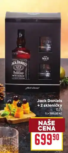 Billa Jack Daniels + 2 skleničky nabídka